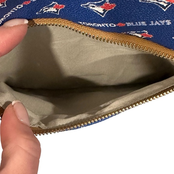 Dooney & Bourke Toronto Blue Jays Women's Double Zip Team Color Crossbody Purse - Picture 5 of 9